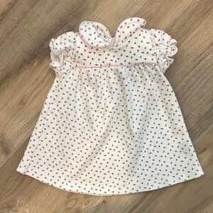 The Beaufort Bonnet Company White and Pink Floral Dress